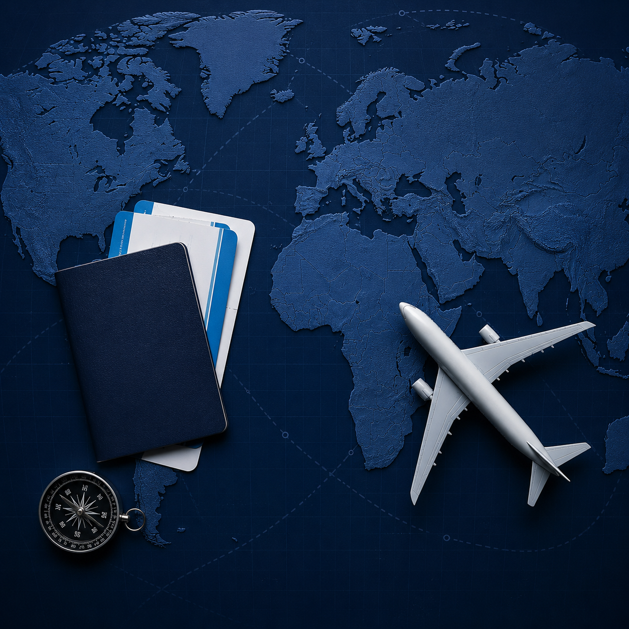 Global Visa Solution consultant with travel documents